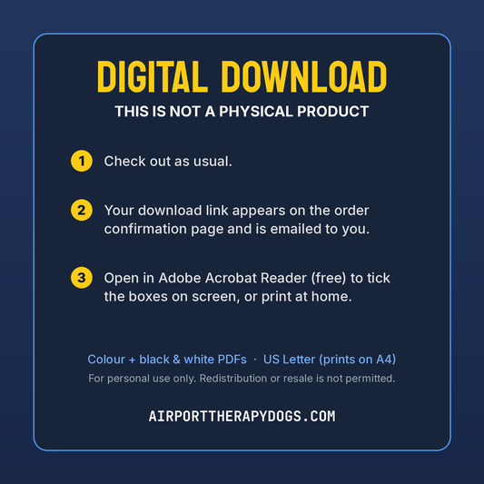 How the digital download works: check out, get your download link on screen and by email, then tick the boxes in free Adobe Acrobat Reader or print at home. Colour and black-and-white PDFs.